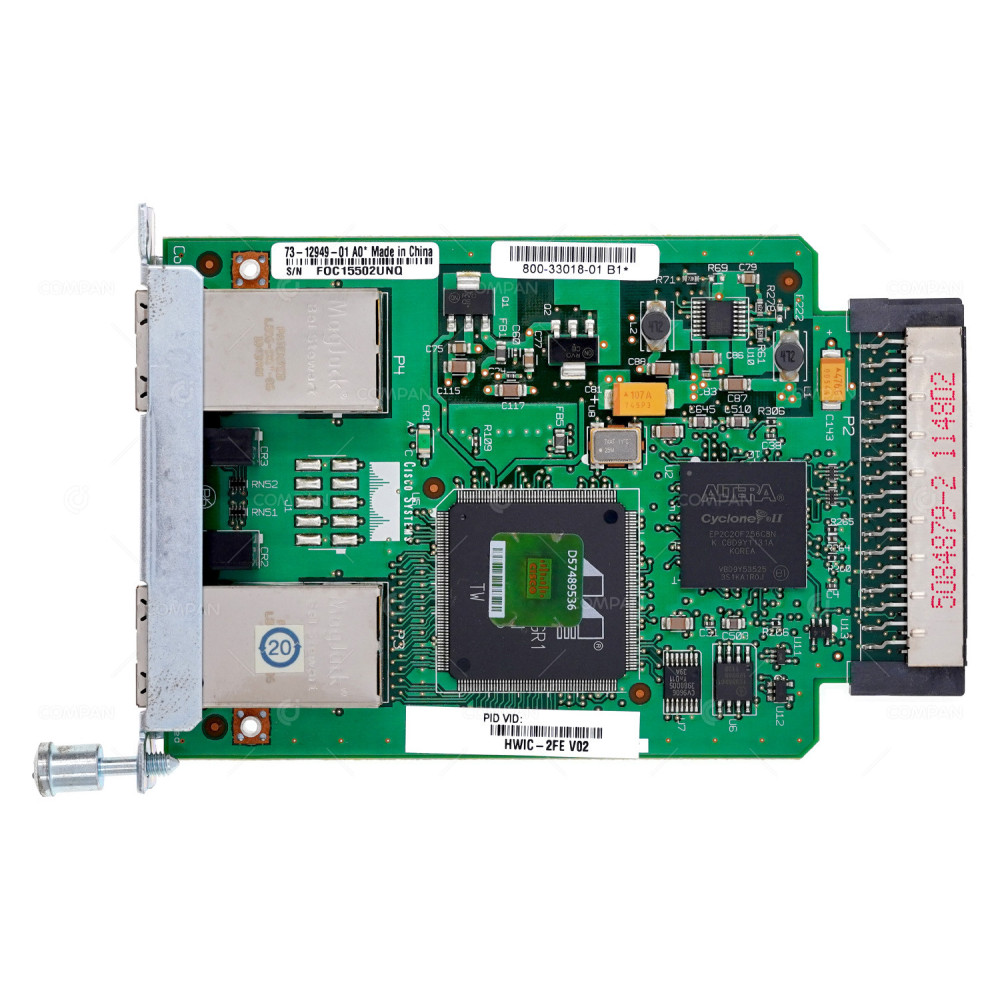 800-33018-01  CISCO HWIC-2FE ETHERNET WAN INTERFACE CARD